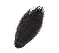VALICLUD Perruque À Clips Rétro Perruque Longue Bouclée Queue De Cheval Extension Capillaire Fibre Haute Température Perruque Bouclée Pour Femme Postiche Synthétique Postiche Noir
