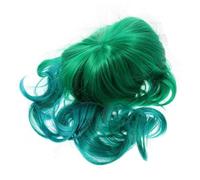 VALICLUD Perruque Bouclée Longue Femme Cheveux Synthétiques Pour Cosplay Déguisement Fêtes Verte