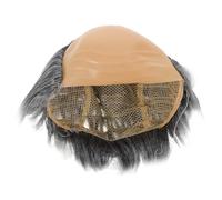 VALICLUD Perruque Chauve pour Homme Confort Calotte Synthétique pour Costume Savant et Vieux Perruque Cosplay pour Fêtes et Halloween