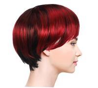 VALICLUD Perruque Courte Bob pour Femme Légère et Respirante Style Pixie Naturel pour Cosplay Fêtes et Usage Quotidien