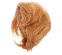 VALICLUD Perruque Courte Dorée Pour Hommes Avec Frange Idéale Pour Costumes Des Années Et Cosplay Cheveux Synthétiques Réalistes Et Stylés