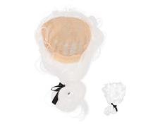 VALICLUD Perruque De Juge Pour Cosplay Costume De Performance Élégant Accessoire Pour Fêtes Et Événements Perruque Blanche Pour Homme Et Femme