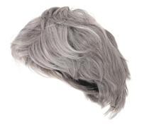 VALICLUD Perruque Grise pour Courte Accessoire de Déguisement pour Fêtes et Événements Perruque Température Confortable et Stylée