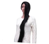 VALICLUD Perruque Synthétique Longue Droite Noire Accessoire de Beauté pour Stylée