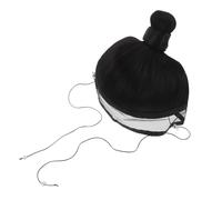VALICLUD Perruque Traditionnelle pour Hommes Style Hanfu Accessoire de Cosplay avec Chignon Ancien pour Événements Thématiques et Performances Théâtrales Fabriquée Fibres Synthétiques et