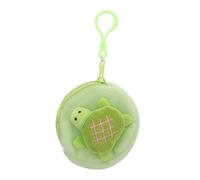 VALICLUD Petit Porte-Monnaie Peluche Tortue Mignonne Compact Peluche Douce Porte-clés Multifonction Pratique pour Étudiants Organisation Facile des Pochette Petite Monnaie Portable pour