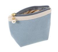 VALICLUD Petite Trousse De Maquillage Cordeau Cosmétique Portable Bleu Poudré Pochette à Lipstick Et Accessoires De avec Compartiments