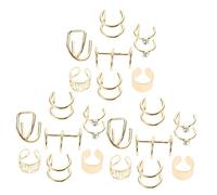 VALICLUD Pièces boucles d'oreilles clips d'oreille décoratifs boucle d'le groupe boucles d'les pour les femmes boucles d'les clips d'le filles Métal