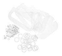 VALICLUD Pièces Transparentes en Acrylique pour Cage à Hamster - Ensemble de Fixations à Vis avec Boulons, Écrous et Rondelles - Accessoires Compatibles Habitat Petits Animaux