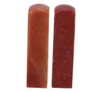 VALICLUD Pierre à Sculpter en Pierre de Shoushan, 2 Pièces, Tête Ronde, pour Sceau Calligraphié, Processus de Gravure Lisse, pour Bricolage et Matériaux de Tampons Artisanaux