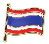 VALICLUD Pin De Drapeau Métallique Badge Décoration De Vêtements Drapeaux Épingles à La Mode Broche Drapeau National Broche Créative Douane Épingle à Nourrice Épingles En Métal Rouge