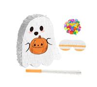 VALICLUD Piñata fantôme d'Halloween colorée remplie de bonbons avec construction robuste à suspendre Décoration d'intérieur et d'extérieur pour adultes Amusant pour les célébrations festives