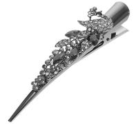 VALICLUD Pince à Cheveux Alligator avec Strass Barrette Décorative pour Cheveux Fins ou Épais Accessoire de Coiffure pour Femme
