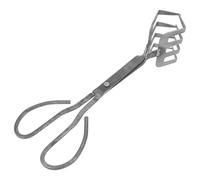 VALICLUD Pince à Crabe Métallique Manche Long Anti-Pincement Outil pour Décortiquer Coquillages et Crustacés Pince Noire Cuisine et Repas en Famille