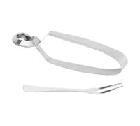 VALICLUD Pince à Escargot Acier Inoxydable Pince et Fourchette Ergonomiques pour Fruits de Mer Ustensiles de Cuisine pour Servir et Déguster Escargots