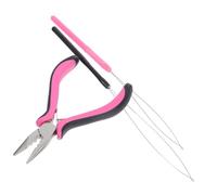 VALICLUD Pince à Extensions de Cheveux Kit 3 Pièces Mini Outil Précis Portable pour Extensions Micro Perles Usage Professionnel et Domicile