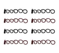 VALICLUD Pince à Tresse Queue de Cheval D'arête de Poisson, Lot de 8 Paires, Outil Coiffure Tresseuse de Cheveux Mille-pattes, Accessoire DIY pour Coiffures Maison, Adapté à Tous Types