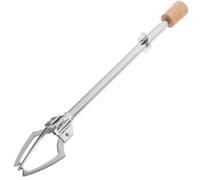 VALICLUD Pince Alimentaire Multifonctionnelle En Acier Inoxydable 3 Dents Avec Poignée Antidérapante Triangle - Pince À Glaçons Pour Buffet Barbecue Et Cuisine Domestique