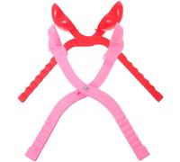 VALICLUD Pince Boule en Plastique 2pcs Forme Cœur pour Fabriquer des Jouets d'hiver, Outil Lisse et Confortable pour Jeu de Combat Garçon et Filles en Extérieur Couleur Couleur Aléatoire
