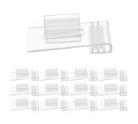 VALICLUD Pince Porte-étiquette Design Clair en Plastique Transparent 20pcs Clips de Fixation Polyvalents pour Étiquettes Prix pour Supermarchés et Magasins de Détail