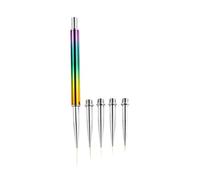 VALICLUD Pinceau Pour Nail Art Stylo Pour Gel Et Extensions Ongles De Pinceaux Avec Têtes De Rechange Pour Dessiner Motifs Et Lignes