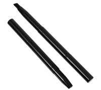 VALICLUD Pinceaux à Sourcils Biseautés Double Embout 2 Pièces Mini Taille Portable Brosse Cosmétique Douce pour Maquillage des Sourcils et Estompage Capuchon
