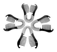 VALICLUD Pinces à Cheveux Banane Double Peigne 4 Pcs Flexibles pour Cheveux Épais et Bouclés, Outil de Tressage Pratique pour Femmes, Coiffure Rapide