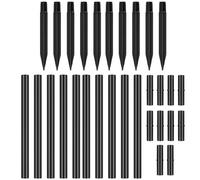 VALICLUD Piquets pour Lampes Solaires de Jardin 30 Pièces - 10 Piquets de Sol 10 Rallonges et 10 Connecteurs en Plastique Solide Accessoires pour Éclairage Extérieur Fixation Stable