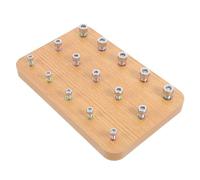 VALICLUD Planche à Chevilles Bois Pour Rééducation Outil Entraînement De Coordination Œil-main Et Exercices De Doigts Matériel De Réhabilitation Pour Motricité Fine