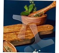 VALICLUD Planche à Découper Acrylique Transparente avec Poignet Modèle Réutilisable Gabarit de Traçage pour Découpe Facile Outil pour Cuisine