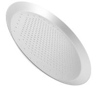 VALICLUD Plaque à Pizza en Alliage D’aluminium Argentée pour Four | Légère, Contact Alimentaire Sûr, Chauffe Vite, Facile à Nettoyer, Format Adapté à Cuisson au Four