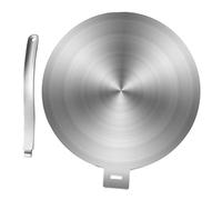 VALICLUD Plaque D'adaptation à Induction Ronde 280x3,4 Mm En Acier Inoxydable Diffuseur De Chaleur La Cuisine Multifonction Compatible Gaz Et Induction Fonction Décongélation Pour Usage Domestique