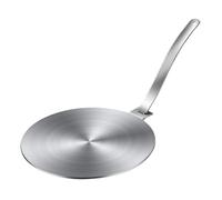 VALICLUD Plaque de Cuisson en Acier Inoxydable 30 Cm Adaptateur pour Induction et Gaz Poignée Ergonomique pour Préparation Rapide des Repas