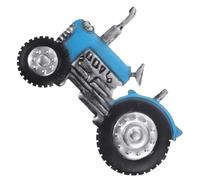 VALICLUD Plaque Décorative Murale en Fer Tracteur Bleu 3d pour Jardin et Intérieur, Sculpture Suspendue Miniature, Décoration Murale Extérieure et Intérieure, Art Mural Rustique