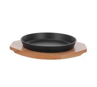 VALICLUD Plaque Ronde pour Viande et Légumes avec Base pour Cuisine à et Restaurant Plaque de Steak Résistante et Nettoyage Simple