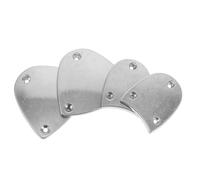 VALICLUD Plaques Métalliques Légères en Aluminium pour Chaussures de Danse Tap, avec Vis et Semelles Antidérapantes, Taille 42, Adaptées Pratique L'entraînement