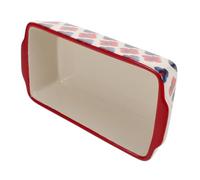 VALICLUD Plat à Rôtir Rectangulaire Céramique avec Double Poignées Plat de Cuisson Lisse pour Four et Micro Ondes pour Gratins Fromages