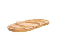 VALICLUD Plateau Citrouille Divisé pour Snacks et Fromages Plateau de Service Robuste pour Halloween et Thanksgiving Design Naturel avec Compartiments