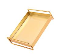 VALICLUD Plateau de Rangement Décoratif Poignées Organisateur Élégant pour Bureau Cuisine Salle de Bain et Plus