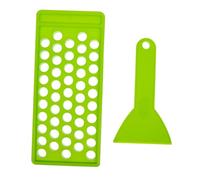 VALICLUD Plateau de Remplissage à 50 Trous en Plastique avec Spatule pour Fabrication DIY à Lèvres Maison, Outil Pratique pour Retirer L'excès de Produit