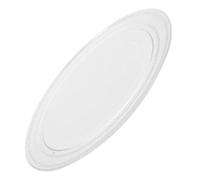 VALICLUD Plateau Tournant En Verre Plat ø 25,5 Cm Pour Micro-ondes, Accessoire Résistant à La Chaleur, Compatible Plupart Des Fours à Micro-ondes, Facile à Nettoyer, Utilisation Quotidienne