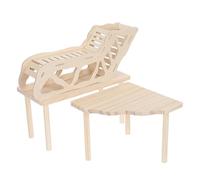 VALICLUD Plateforme en Bois pour Hamster Échelle et Tunnel, Design à Double Niveau, pour Cage Hamster et Petits Animaux, Favorise L'exploration et L'intelligence