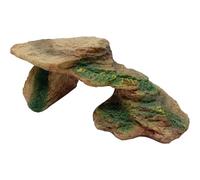 VALICLUD Plateforme pour Tortue en Résine Rouge Petite Taille Cachette et Rocher Décoratif pour Reptiles Pierres Chauffantes Adaptées Terrarium Abri Naturel pour Reptiles et Lézards