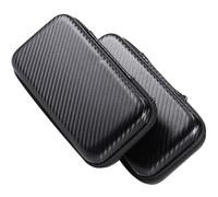 VALICLUD Pochette de Rangement Électronique Eva 2pcs Noire, Étui Réutilisable et Facile à Nettoyer pour Câbles de Données et Fils, pour Bureau et Usage Quotidien