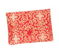 VALICLUD Pochette De Rangement En Soie Brocart Rouge à Nœud Chinois, Format A4, Délicate Et Résistante, Pour Documents Et Écritures Bouddhistes, Enveloppe Traditionnelle Pour Stockage Et Classement