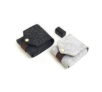 VALICLUD Pochette De Rangement pour Trousse De Maquillage Feutre Mini Boîte à Boutons-Pression Carrée