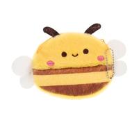 VALICLUD Pochette Peluche Abeille Charmante Porte-clés Mini Animal Porte-Monnaie Doux Sac à Dos Porte-clés Abeille Cintre Décoratif pour Garçon Fille