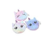 VALICLUD Pochette Peluche Colorée Forme De Chat Licorne pour Garçon Fille à Monnaie Pratique Et Amusant pour Filles Et Garçons