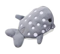 VALICLUD Pochette Peluche De Requin Carton à Zippé Et Cute Accessoire De Rangement De Change Portable Gris