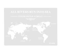 VALICLUD Pochoir Gâteau Carte du Monde en Pet Flexible et Résistant, Moule à Gabarit Décoratif pour Fêtes D'anniversaire et Pendaisons de Crémaillère